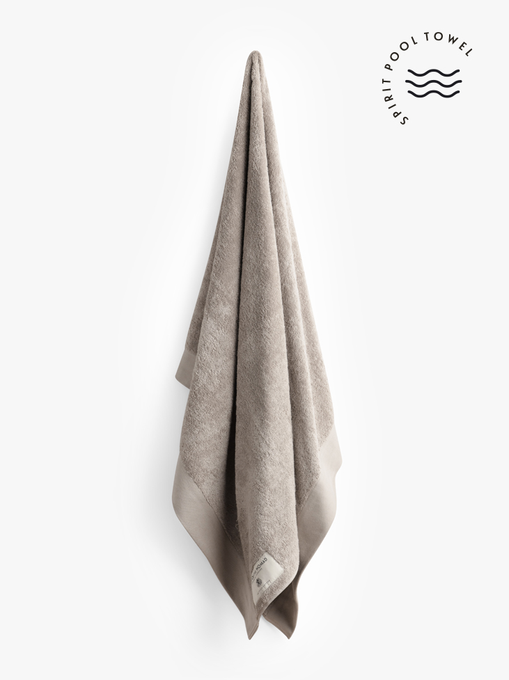 TOWEL POOL - Desert Beige 100x200 cm in the group BATHROOM / POOL/BEACH TOWEL at Spirit of the Nomad International AB (400039)