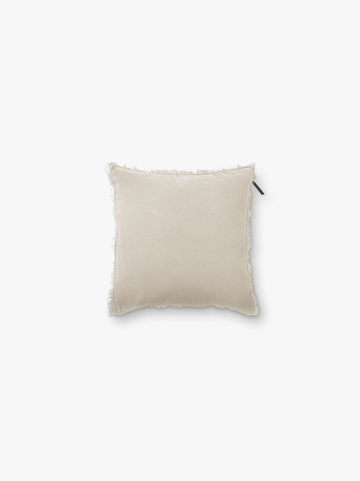 Spirit of the Nomad cushion cover velvet & washed linen - Desert Beige