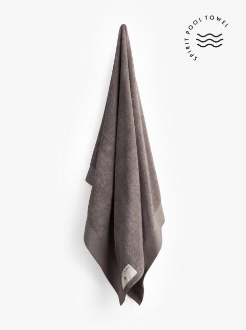 TOWEL POOL - Ash Brown 100x200 cm