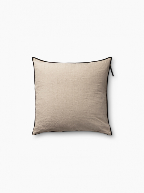 CUSHION COVER WASHED LINEN - Desert Beige