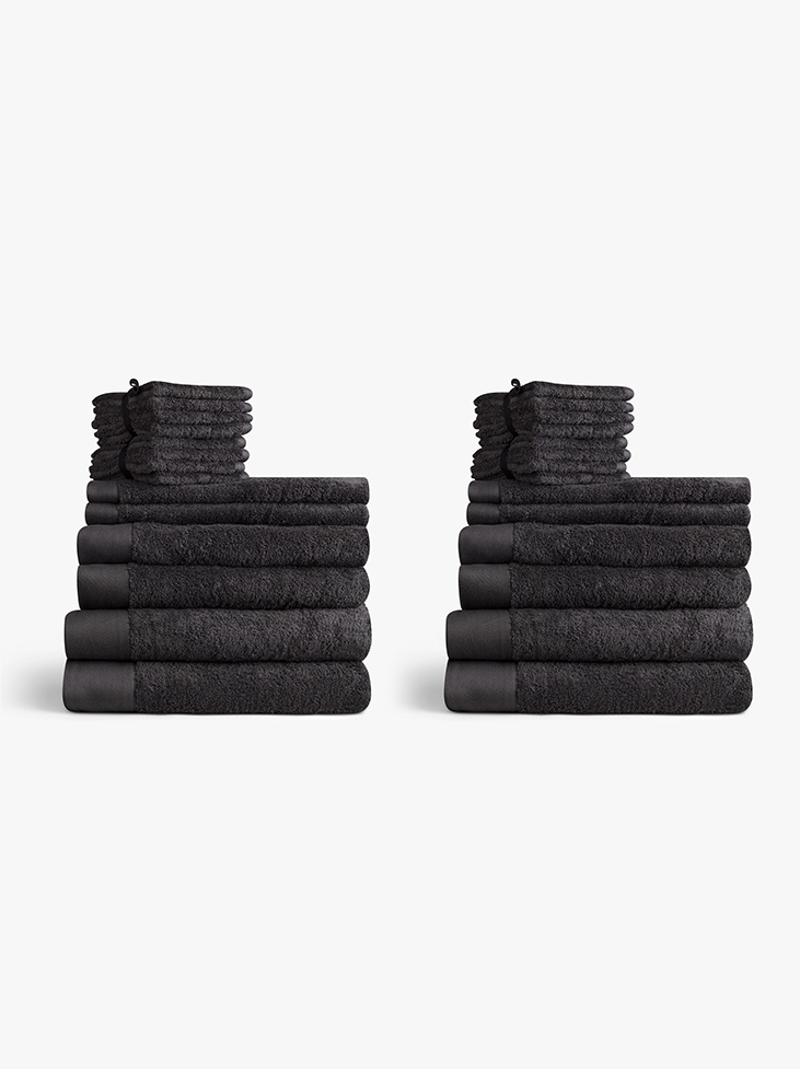 SPIRIT TOWEL SET LARGE - Lava Grey, Nordic