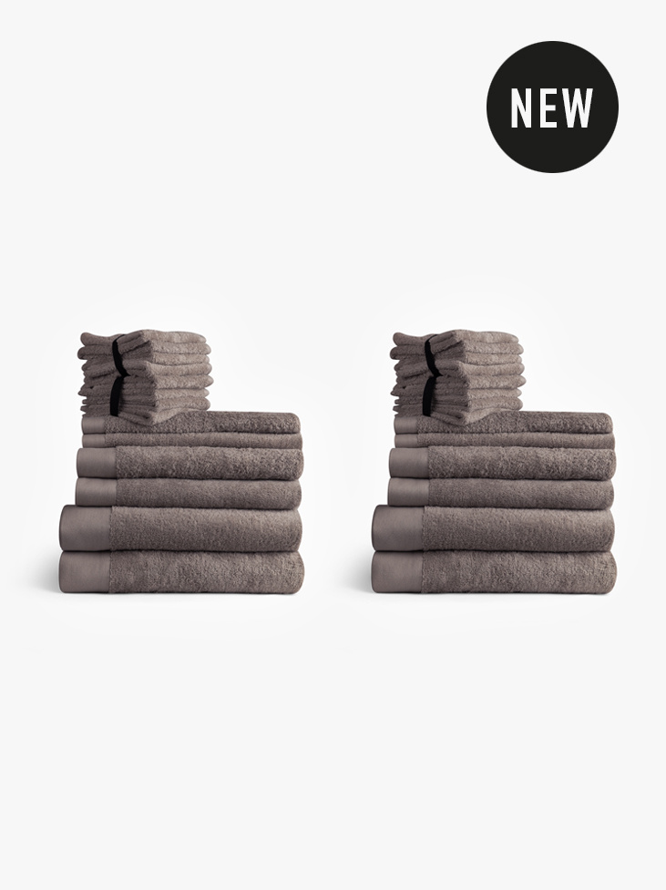 SPIRIT TOWEL SET LARGE - Ash Brown, Nordic