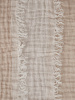 LINEN THROW - Desert Beige/Off White LINEN THROW - Desert Beige/Off White