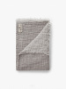 LINEN THROW - Misty Grey/Off White LINEN THROW - Misty Grey/Off White