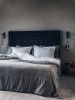 Spirit of the Nomad exclusive bedspread in velvet, linen -  Stone Greige Spirit of the Nomad Bedspread Stone Greige